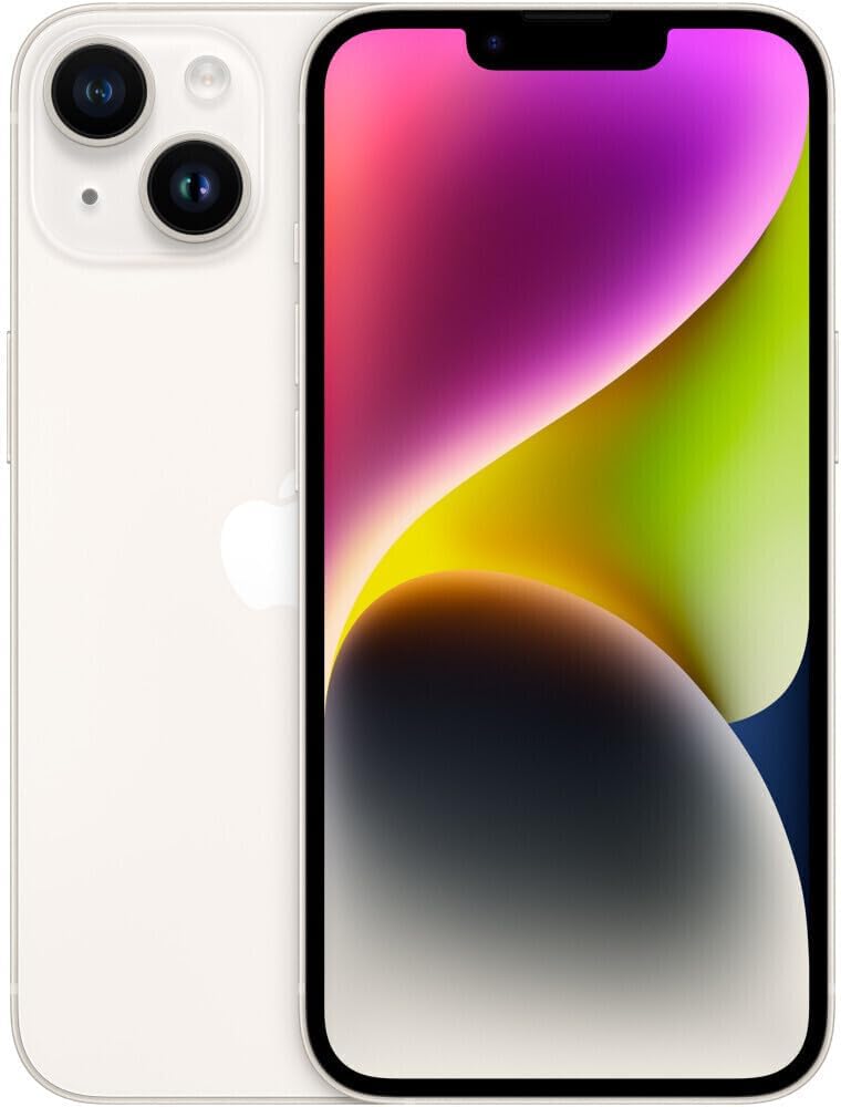 Apple iPhone 14, 128GB, Starlight (Refurbished)