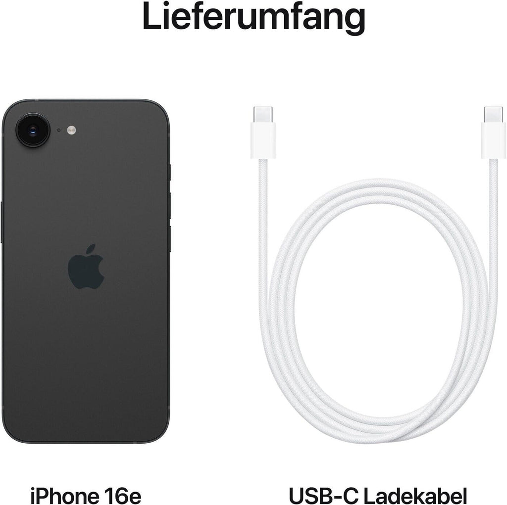Apple iPhone 16e, 128 GB, Black (Refurbished)