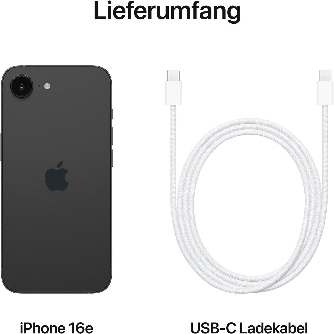 Apple iPhone 16e, 128 GB, Black (Refurbished)