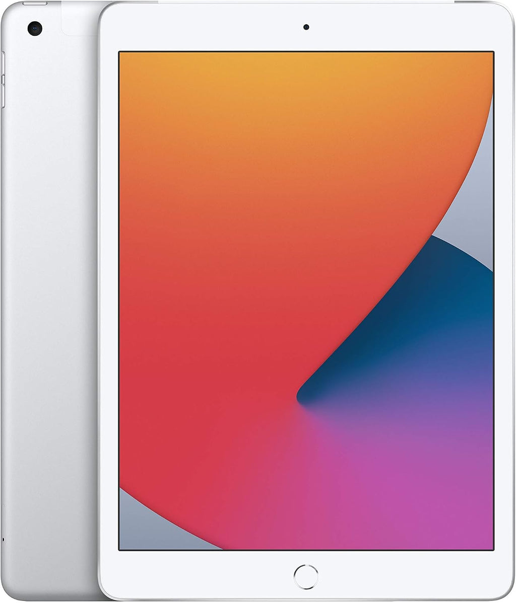 Apple iPad (8th Generation, 10.2-inch, 2020), 32GB, Wi-Fi + Cellular, Silver (Refurbished)