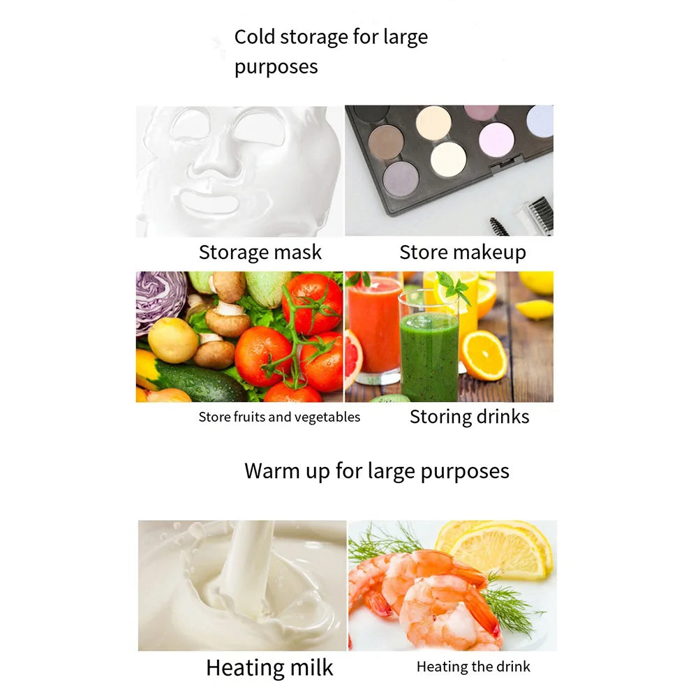 4L Mini Usb Refrigerator Portable Cooler Compact Refrigerator Single Door Small Fridge Skin Cosmetic Fridge For Car Home