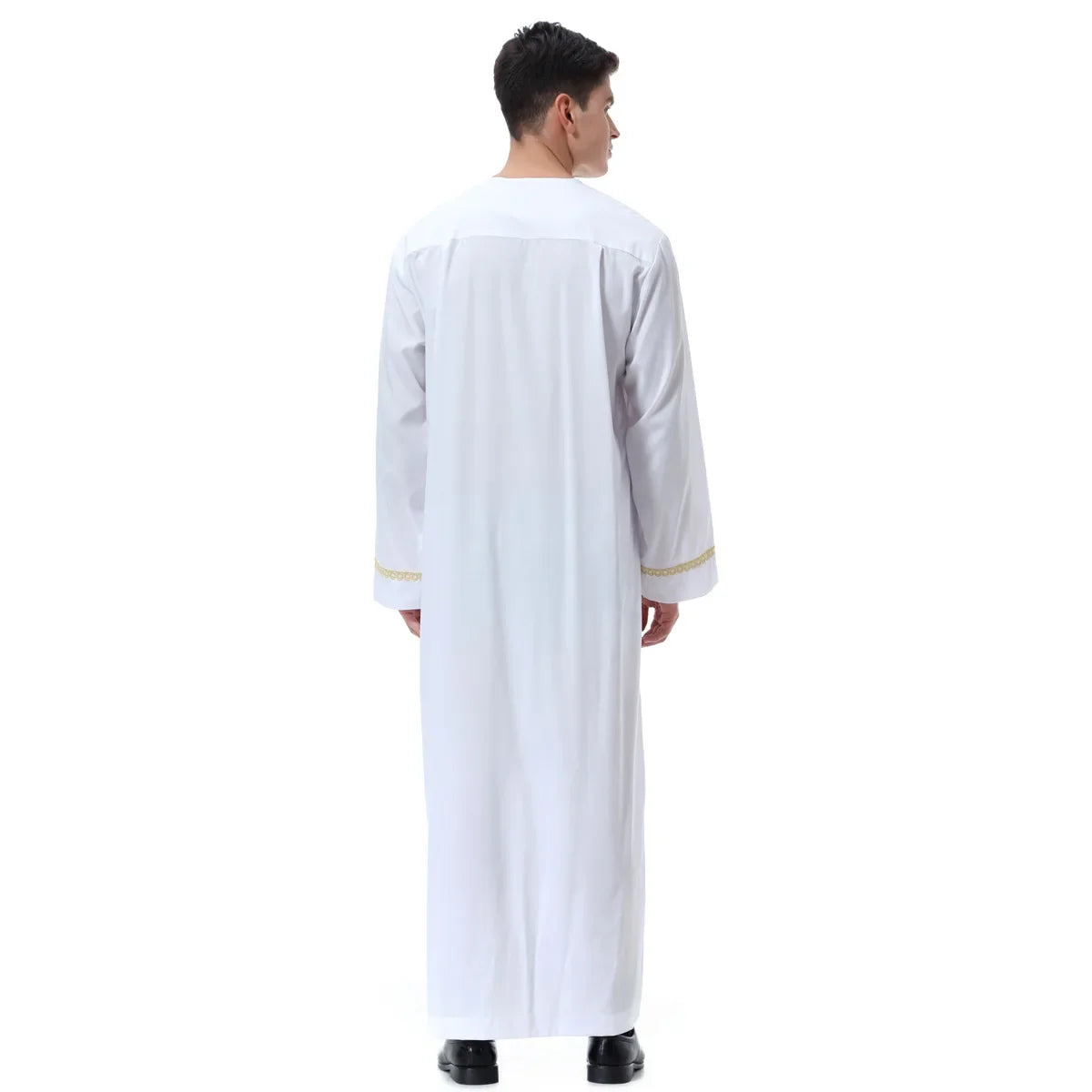 Muslim islamic Clothing Men Jubba Thobe print zipper Kimono Long Robe Saudi Musulman Wear abaya caftan Islam Dubai Arab Dressing