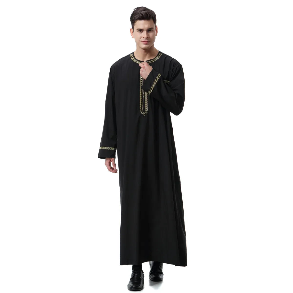 Muslim islamic Clothing Men Jubba Thobe print zipper Kimono Long Robe Saudi Musulman Wear abaya caftan Islam Dubai Arab Dressing