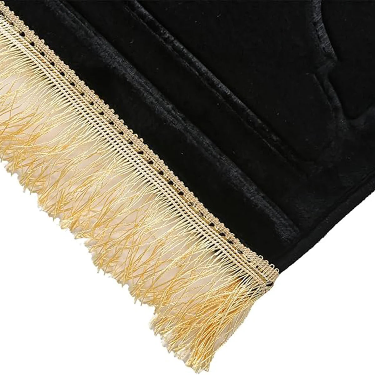 Thickened Printed Prayer Mat Plush With Tassel Flannel Irregular Prayer Mat.